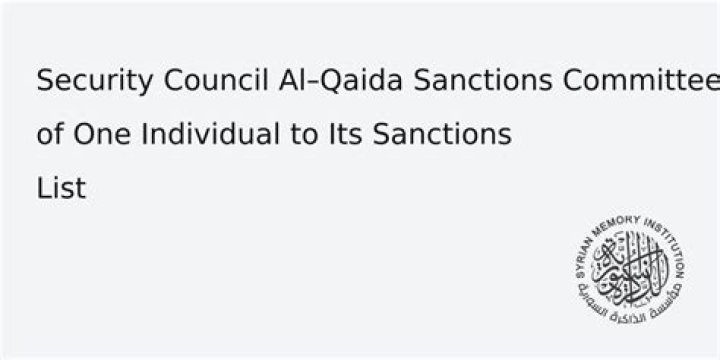 Al Qaeda Sanctions List PDF: Official Document & Key Insights