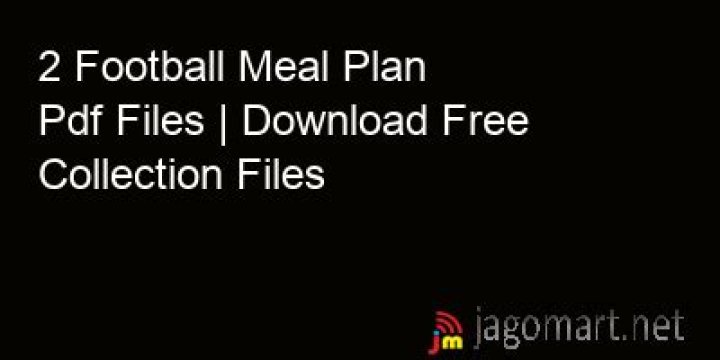 Alabama Football Meal Plan PDF: Fuel Your Team with Winning Recipes