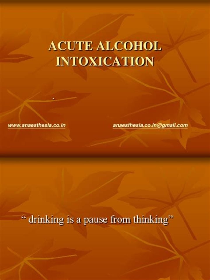 Alcohol Intoxication Management PDF: Essential First Aid & Treatment Guide