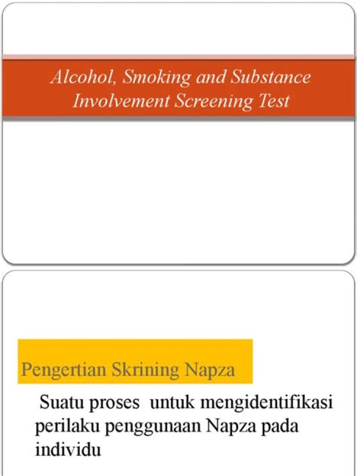 Comprehensive Alcohol, Smoking, and Substance Involvement Screening Test PDF