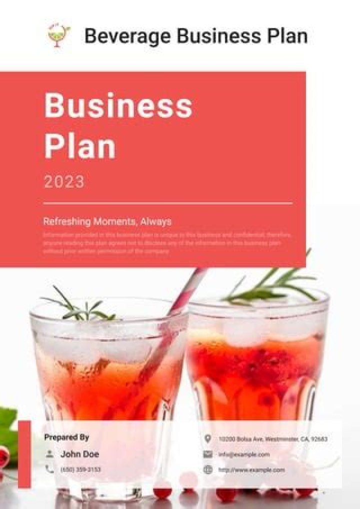 Alcoholic Beverage Business Plan PDF for Success