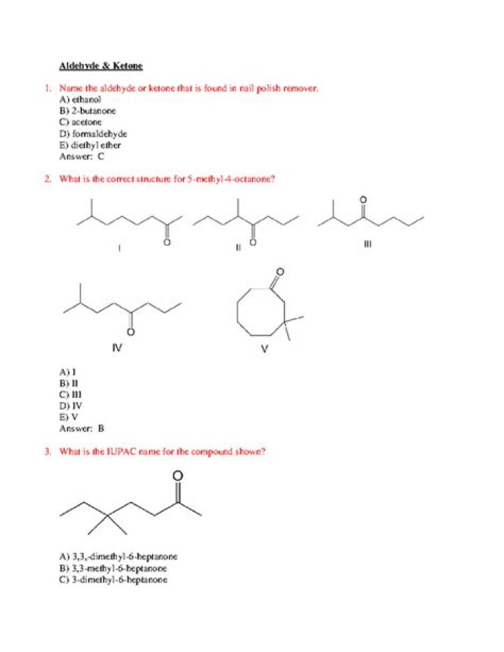 Aldehyde and Ketone Practice Problems with Answers PDF – Step-by-Step Guide