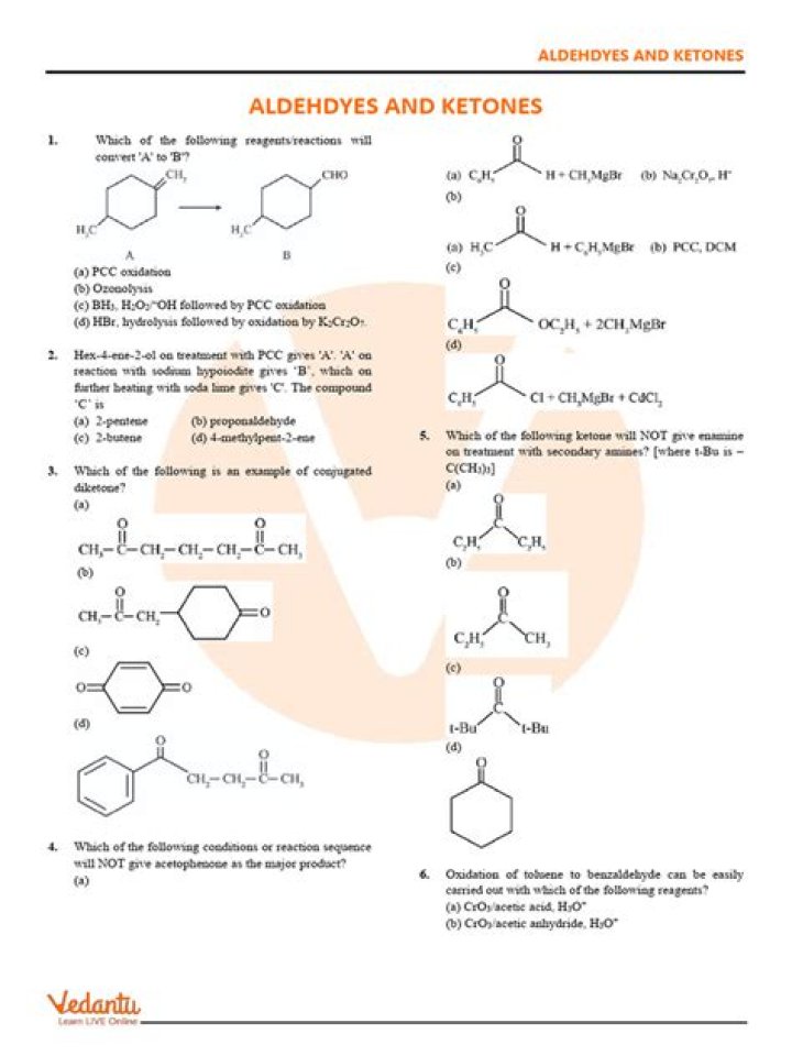 Aldehydes and Ketones: Expert Q&A PDF with Answers