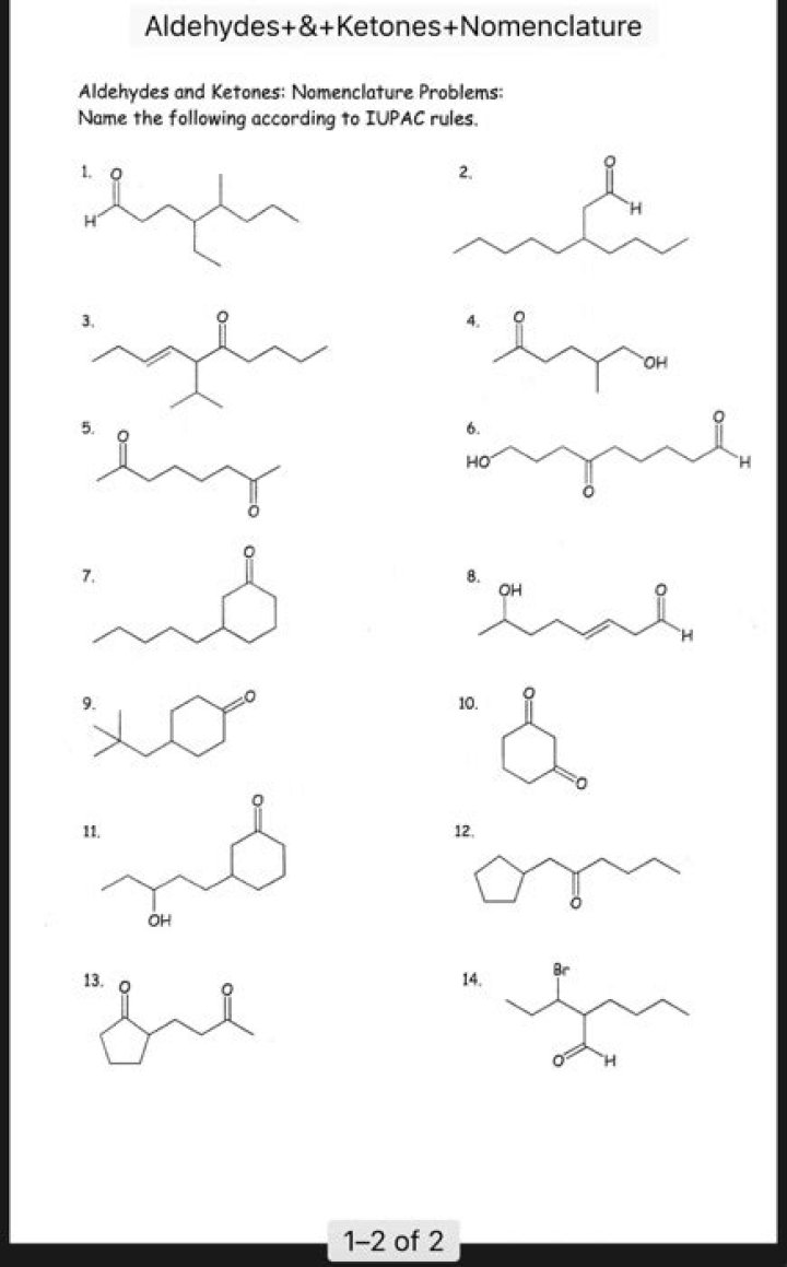 Aldehydes and Ketones Worksheet with Answers PDF – Instant Practice & Solutions