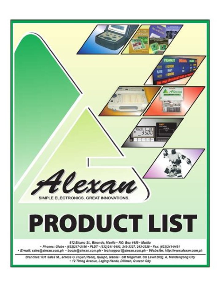 Alexan Electronics Product List PDF: Full Inventory & Specs