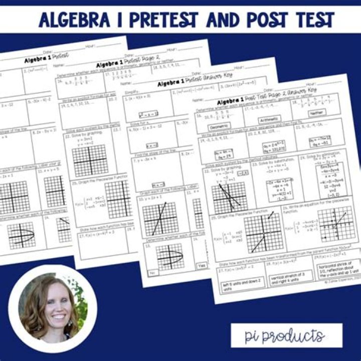 Algebra 1 Post Test PDF: Practice & Review for Exam Success