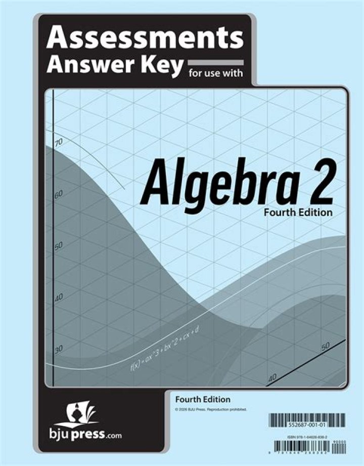 Algebra 2 BJU Press Answer Key PDF with Complete Solutions