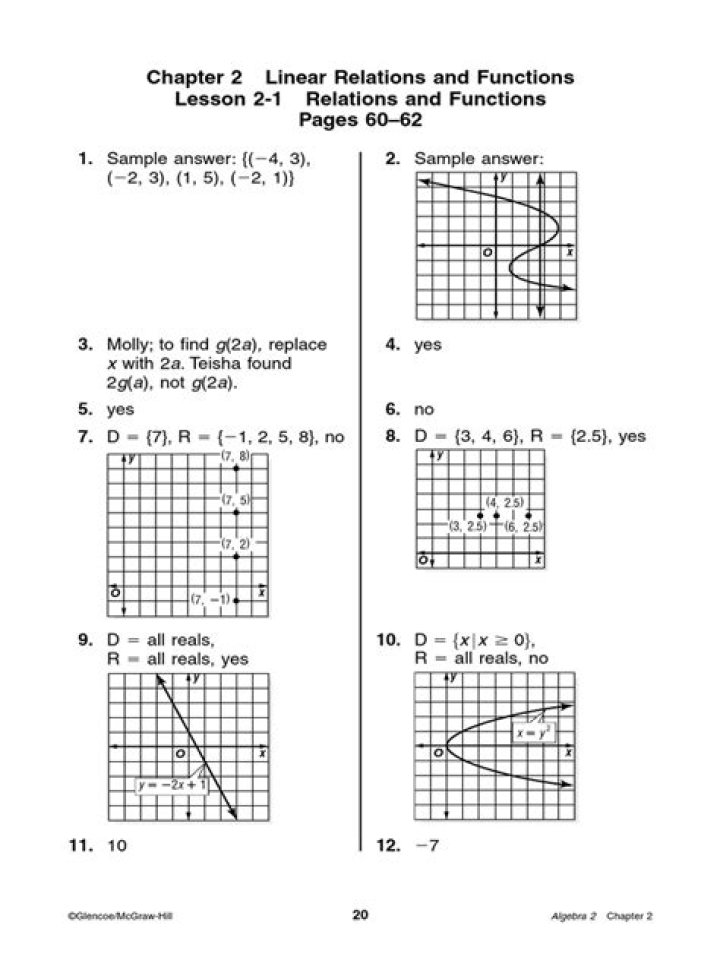 Algebra 2 Chapter 2 Answer Key PDF – Full Solution Guide & Practice