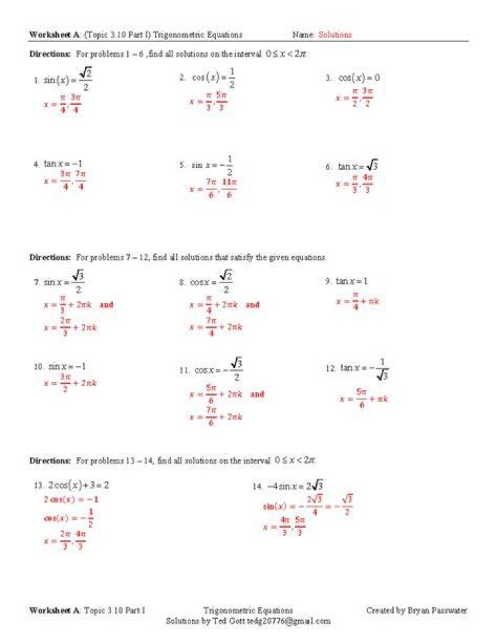 Algebra 2 Trig Practice Test PDF – Instant Download