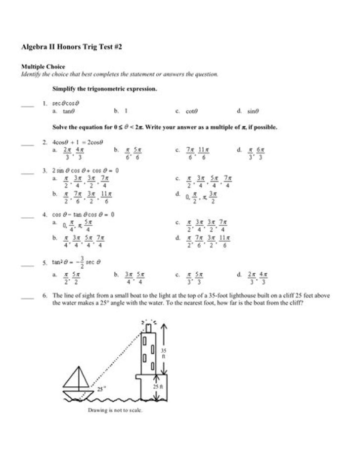 Algebra II Honors Test Chapter 3: PDF Practice & Study Guide