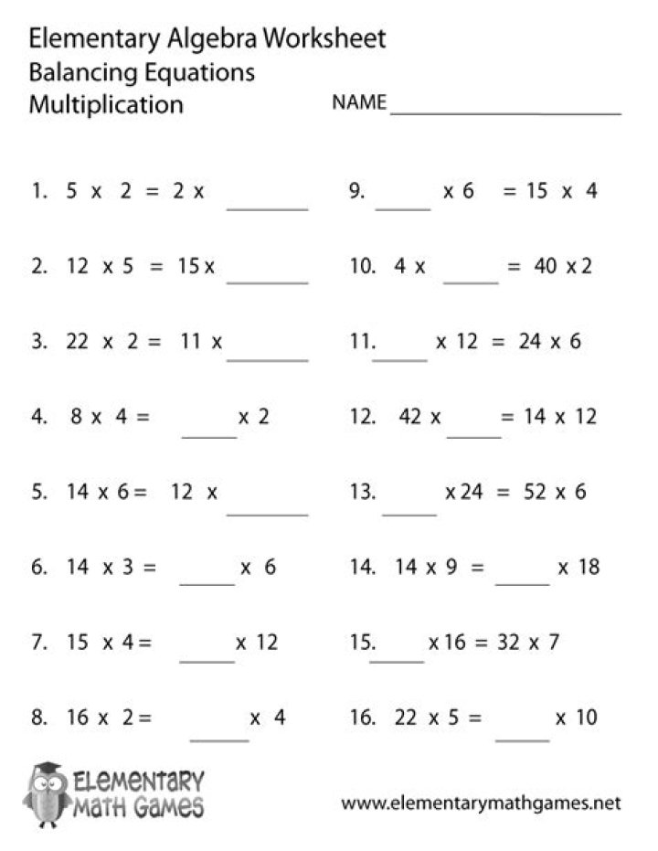 Free Algebra Multiplication Worksheets PDF for Instant Practice
