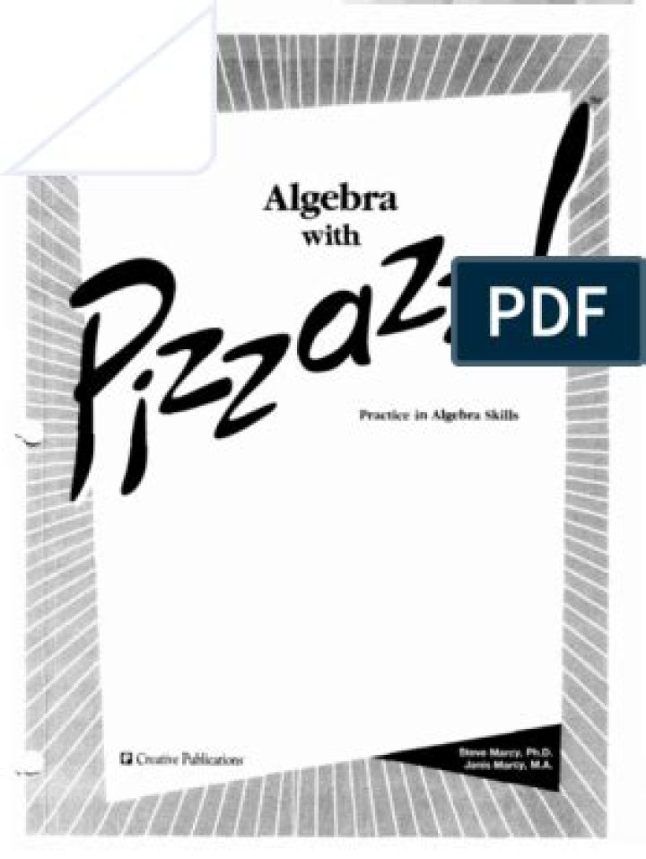 Algebra with Pizzazz: Answer Key PDF for Fun Learning