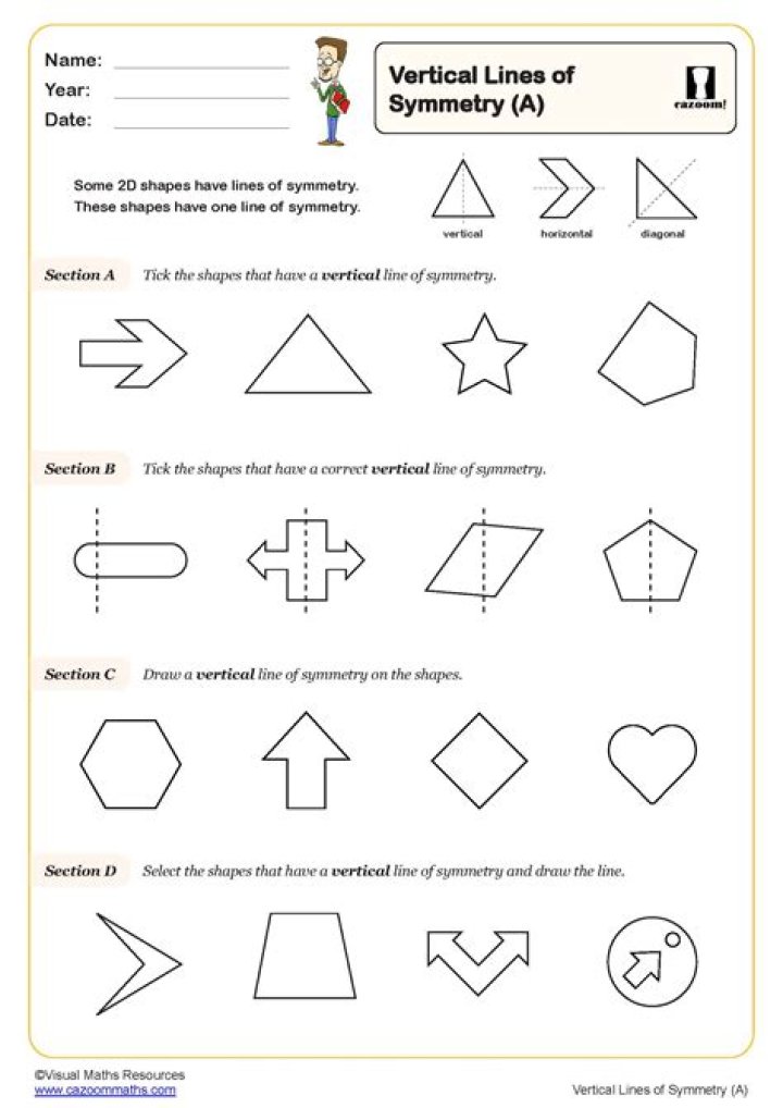 Algebraic Tests for Symmetry: Essential PDF Worksheets