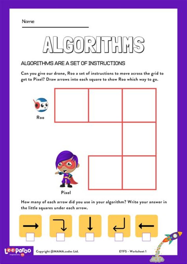 Free Algorithms Worksheet PDF – Practice Coding Fundamentals
