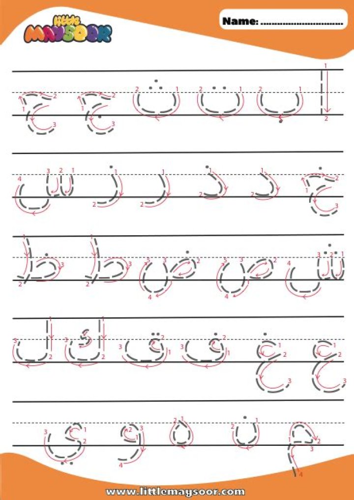 Alif Ba Ta Tracing Worksheet PDF – Free Printable Tracing Practice for Kids