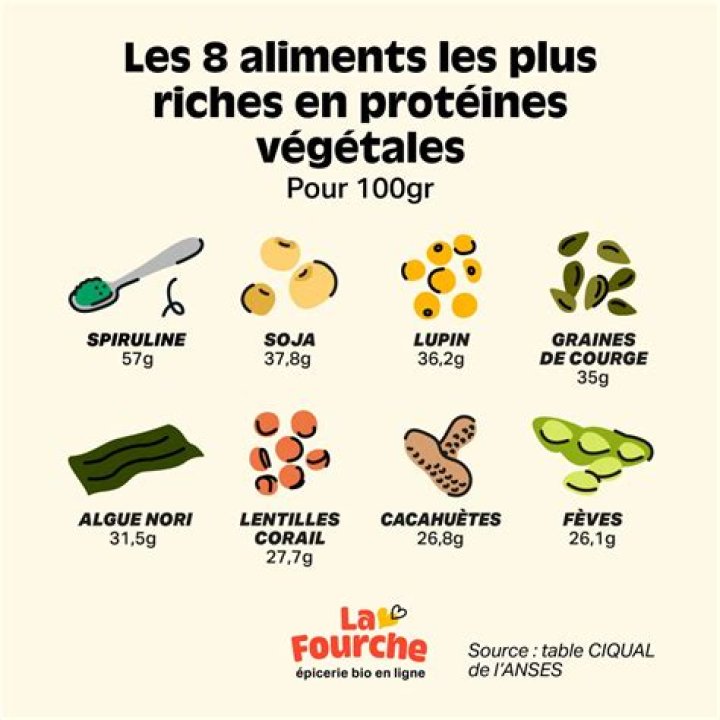 Aliments riches en protéines liste PDF complète