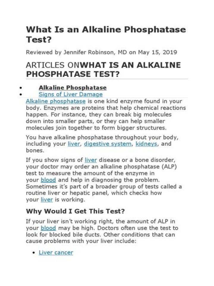 Alkaline Phosphatase Test PDF: Essential Guide & Results Interpretation