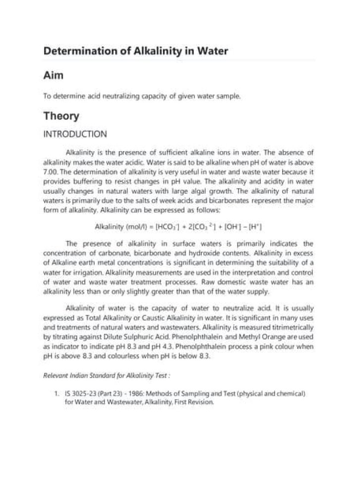 How to Test Water Alkalinity: Free PDF Guide & Results