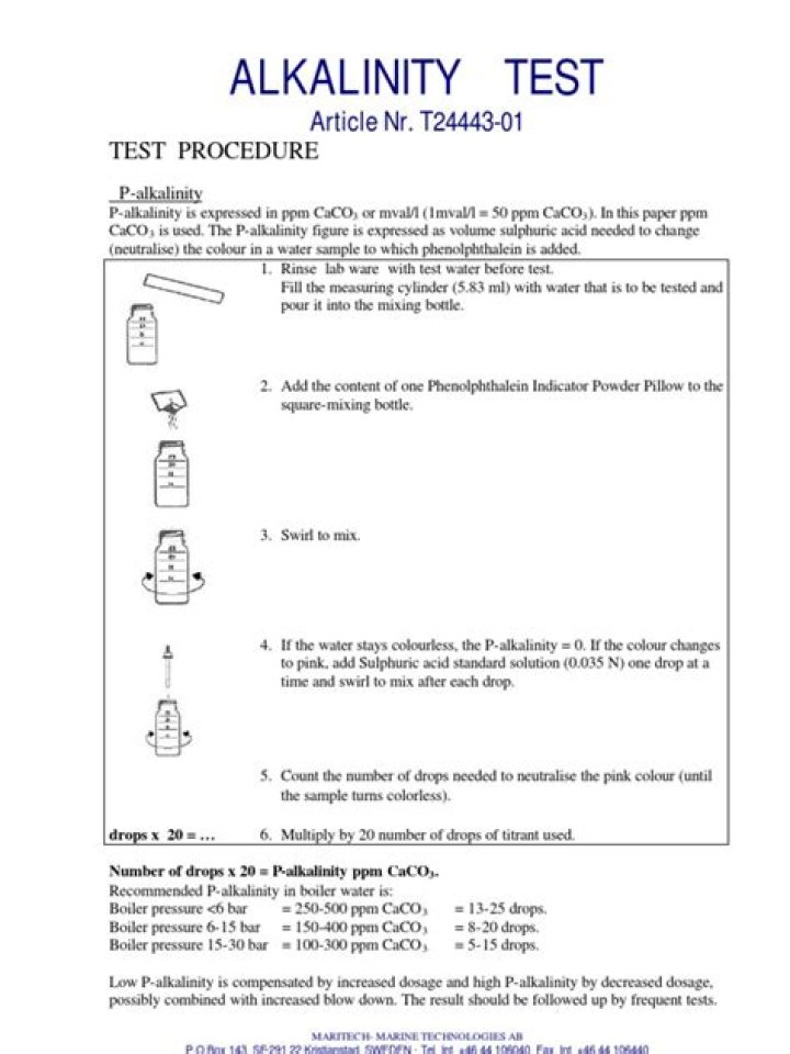 Alkalinity Test Procedure PDF: Step-by-Step Guide