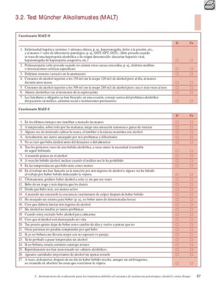 Alkoholsucht Test PDF – Reliable Free Screening Tool
