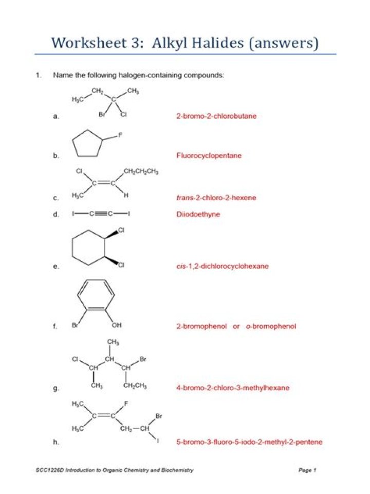 Alkyl Halides Questions and Answers PDF – Expert Study Guide