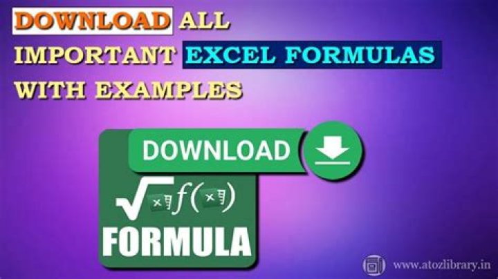 Master All Excel Formulas with Real Examples – Download Free PDF Sheet