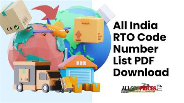 All India RTO Code List PDF – Download Official RTO Codes for Traffic Authorities