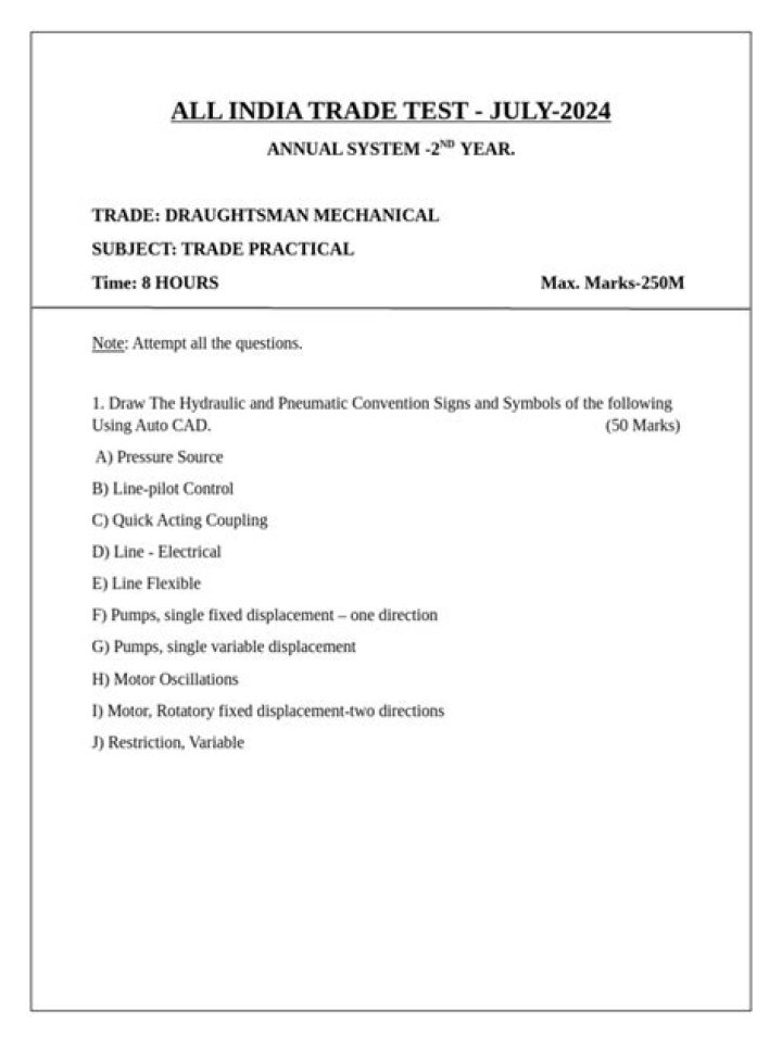 All India Trade Test Question Papers PDF – Free Download