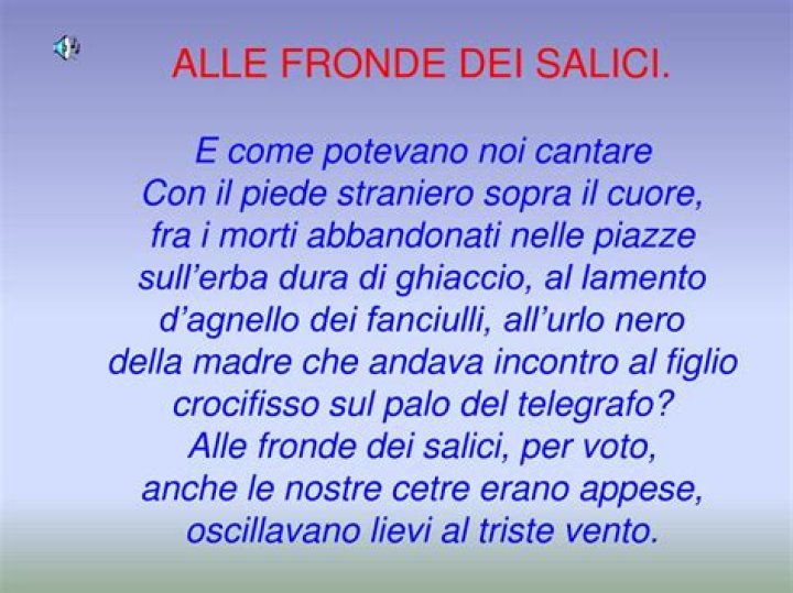 Fronde dei Salici Testo PDF Gratuito – Scarica il Documento Completo