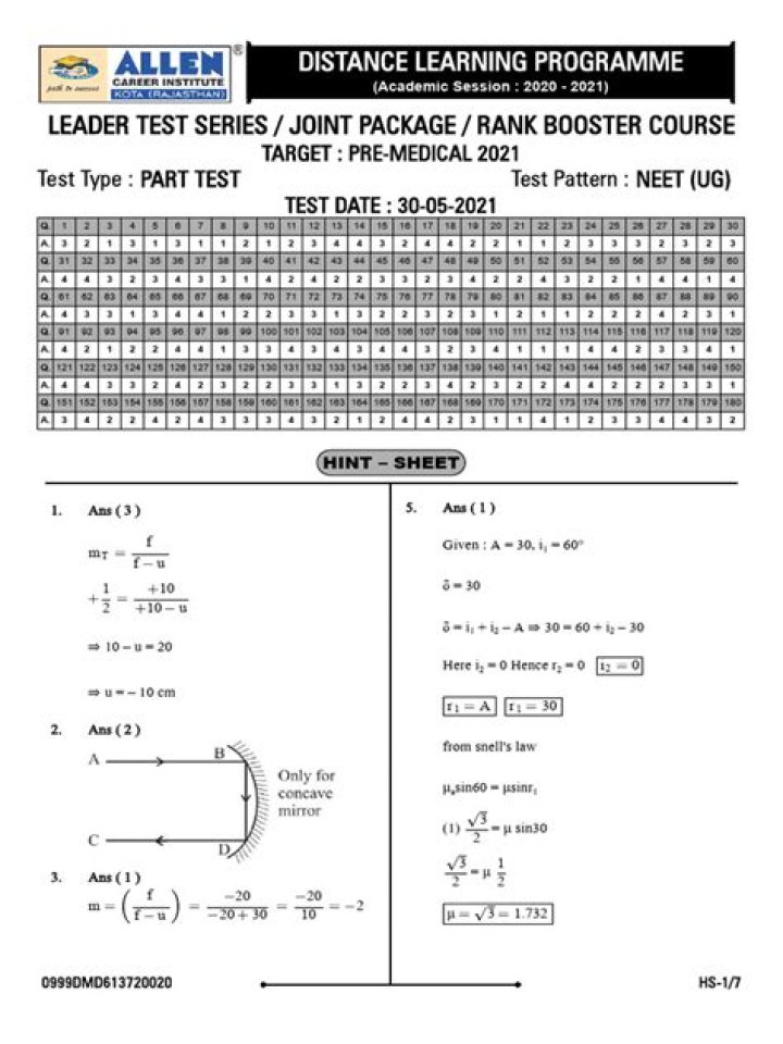 Allen Pre-Medical Test Series PDF – Download Full Study Guide