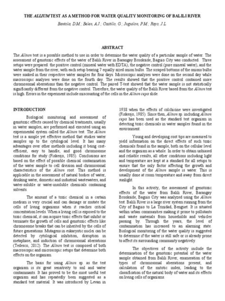 Allium Test PDF: How to Verify Allium Varieties Safely