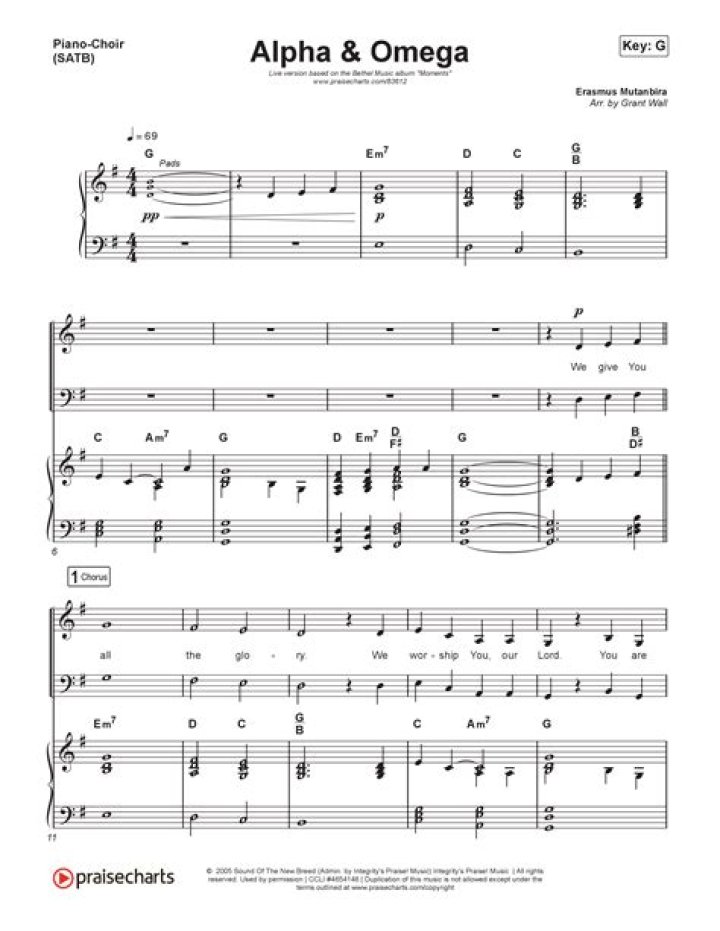 Alpha and Omega Piano Sheet Music PDF for Instant Download
