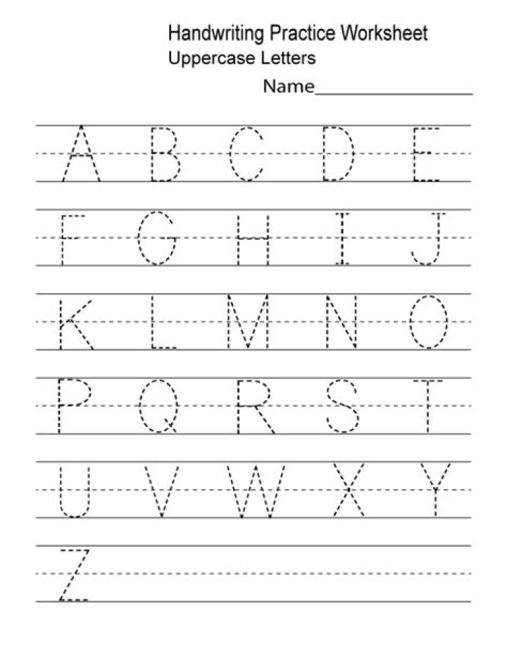 Free Alphabet Handwriting Worksheets A to Z PDF for Kids