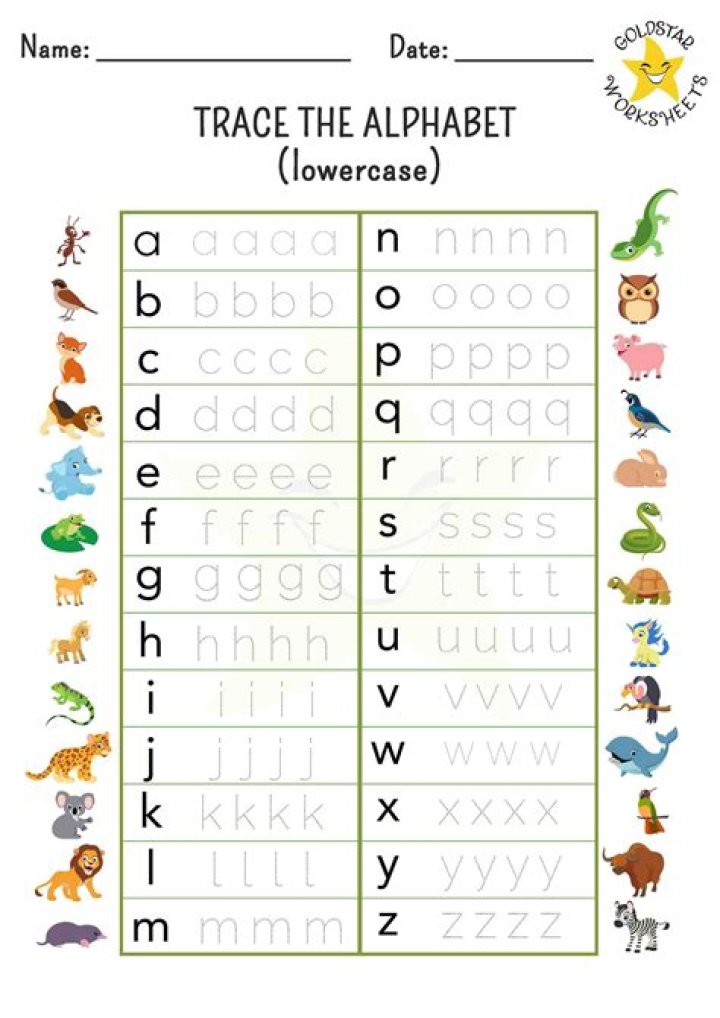 Free Alphabet Tracing Worksheets PDF Download for Kids