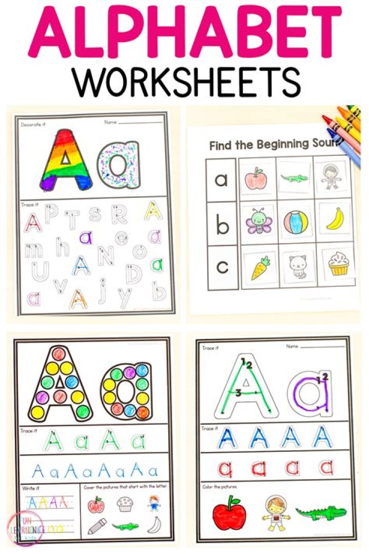 Alphabet Worksheets for Kindergarten PDF – Download Free Printables