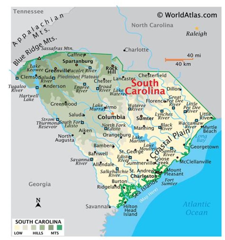 Alphabetical List of Cities in South Carolina PDF