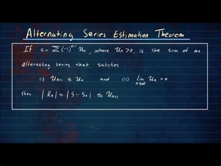 Alternating Series Test & Remainder Theorem: Key PDF Guide