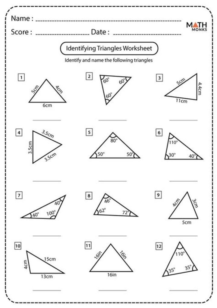 Free Altitude of a Triangle Worksheet PDF – Download Now