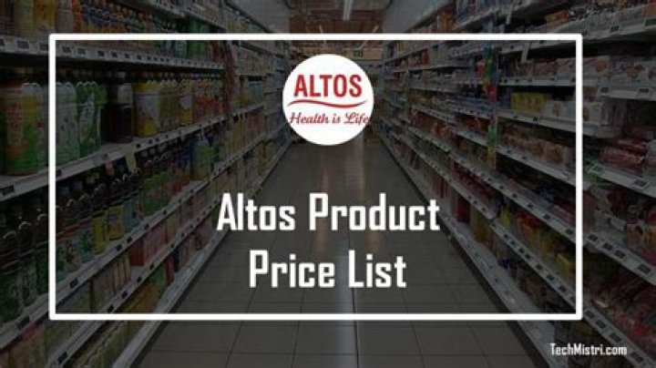 Altos Product Price List PDF – Download Full Pricing Catalog