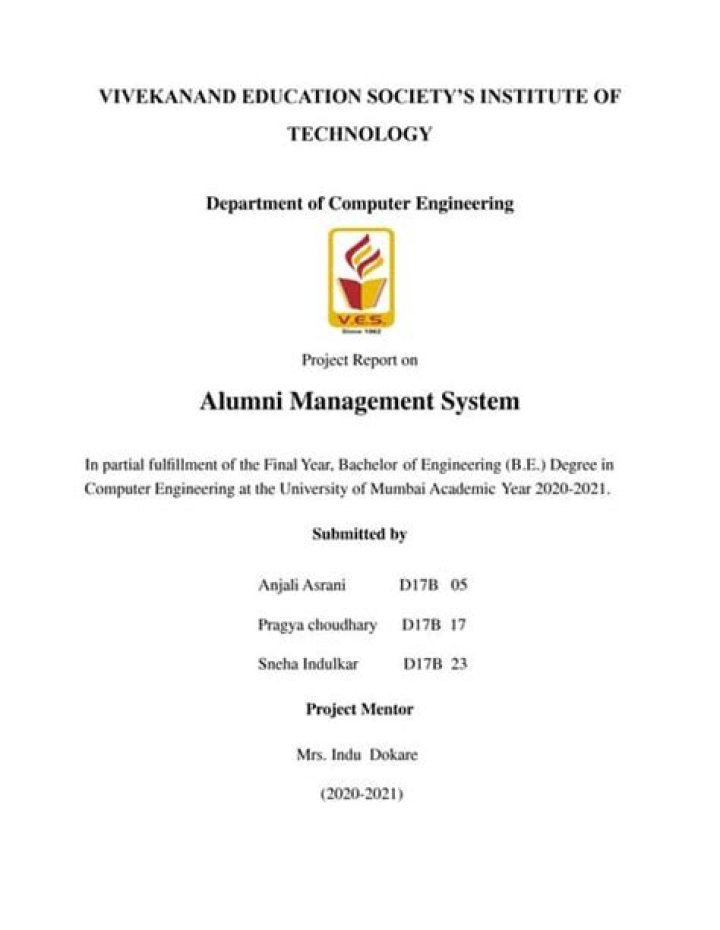 Alumni Management System Project Report PDF: Comprehensive Analysis & Implementation Guide