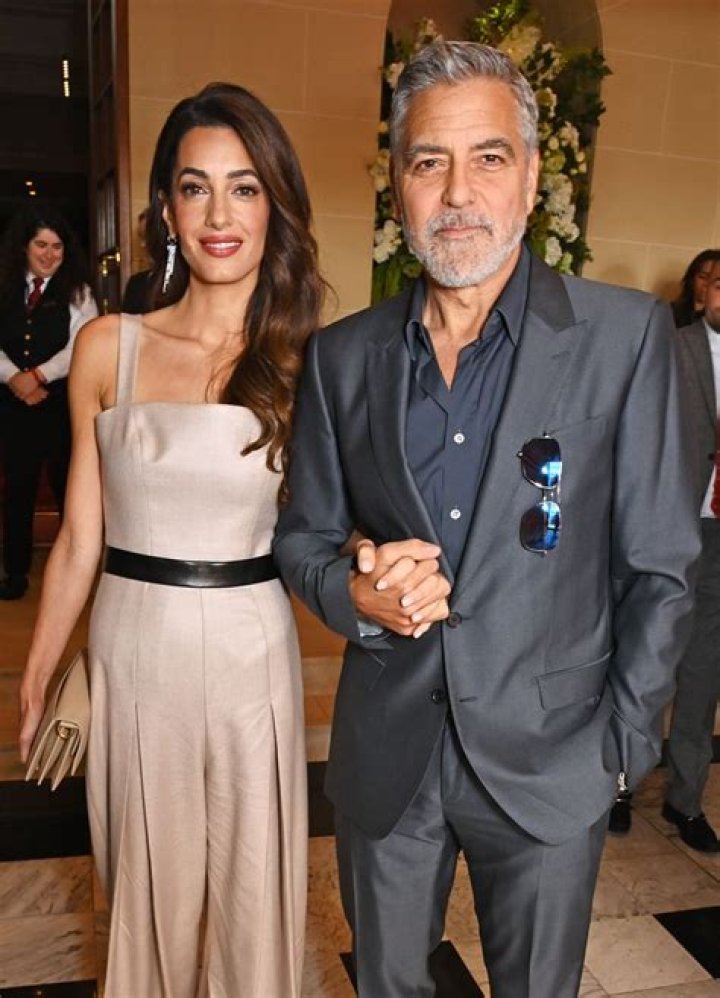 Amal Alamuddin With Clooney and Her Parents Photos POPSUGAR