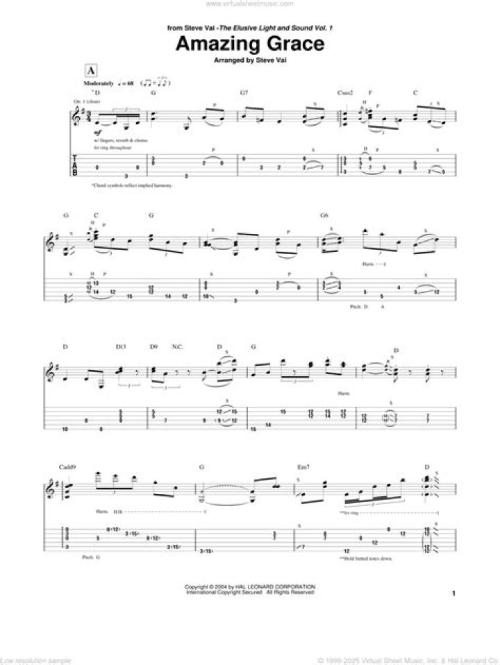 Play Amazing Grace: Free Guitar Sheet Music PDF Download