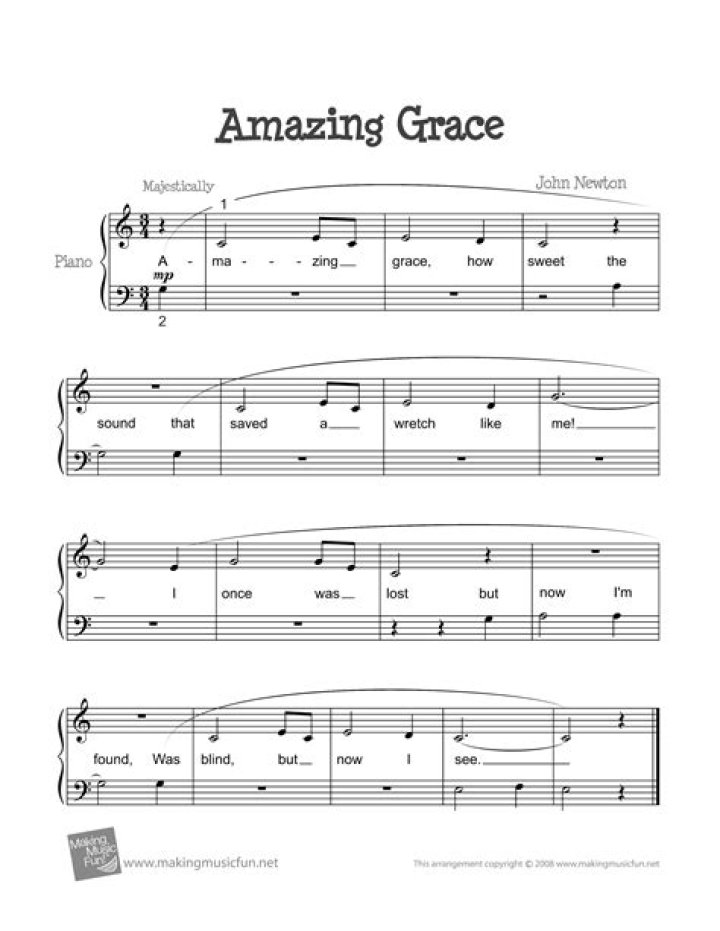 Amazing Grace PDF Sheet Music Free Download – Sing and Print Now