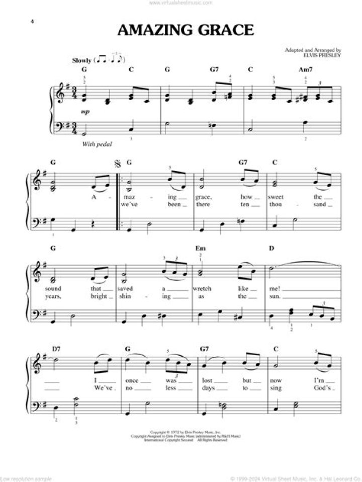 Free Amazing Grace Piano Sheet Music PDF – Download Now