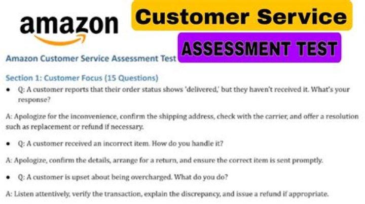 Amazon Customer Service Associate Online Test Questions & Answers PDF