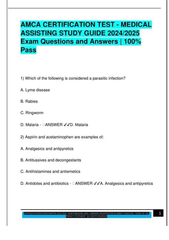 AMCA Exam Questions and Answers PDF for Practice