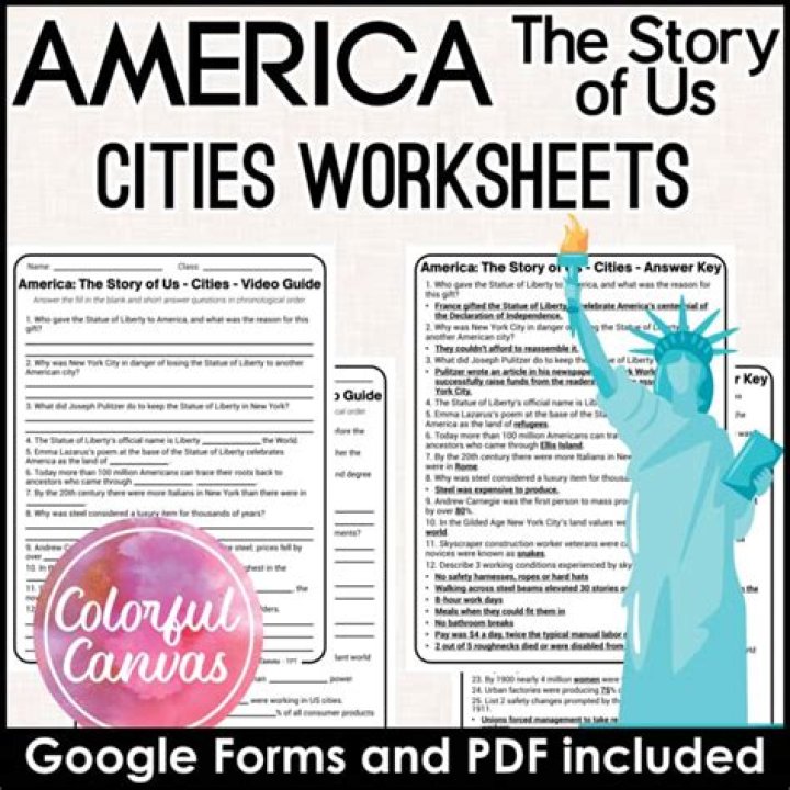 America’s Story of Us: Cities Worksheet PDF Answers