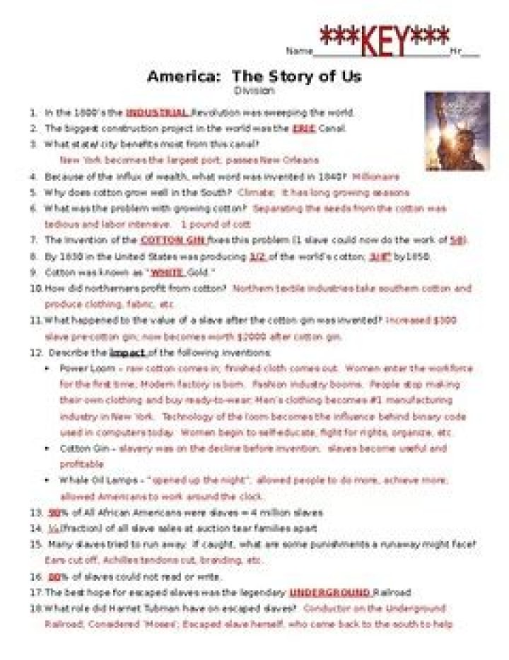 America’s Westward Expansion: Westward Movement Worksheet with PDF Answers