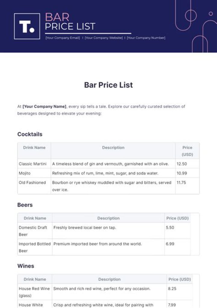 American Bar Savoy Price List PDF – Download Current Menu & Drinks Prices