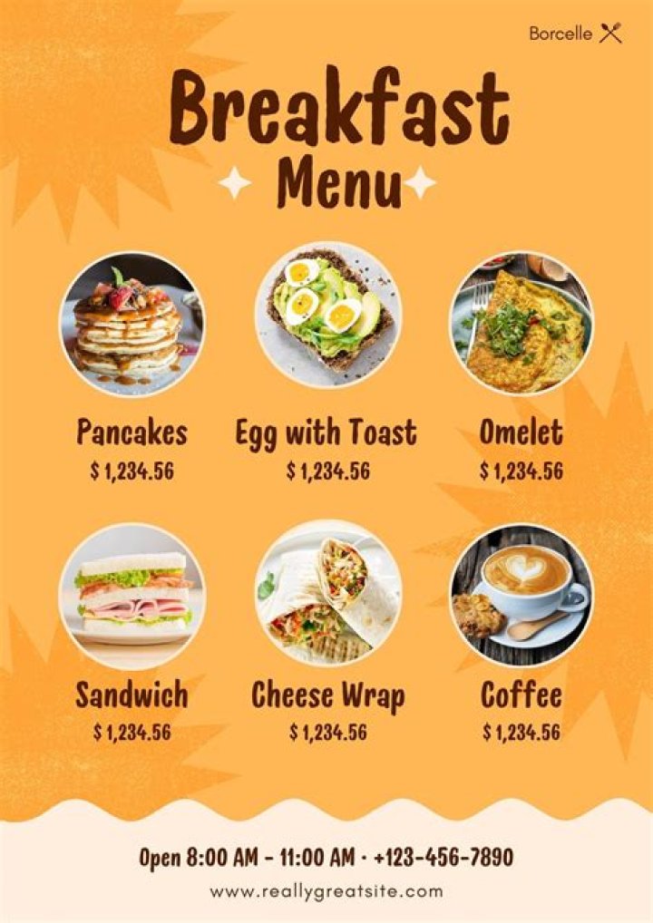 American Breakfast Menu List PDF – Classic & Creative Breakfast Ideas